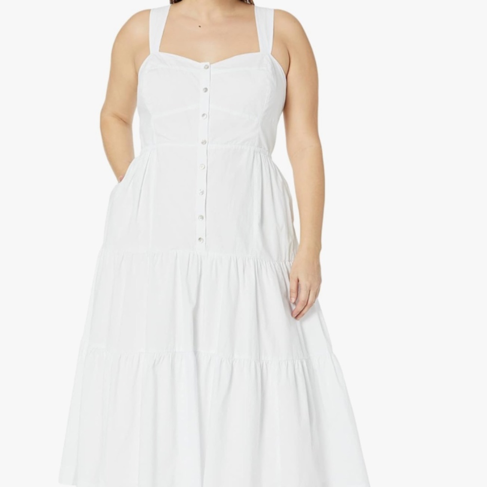 Madewell WHITE Tiered Summer Dress - Size 8